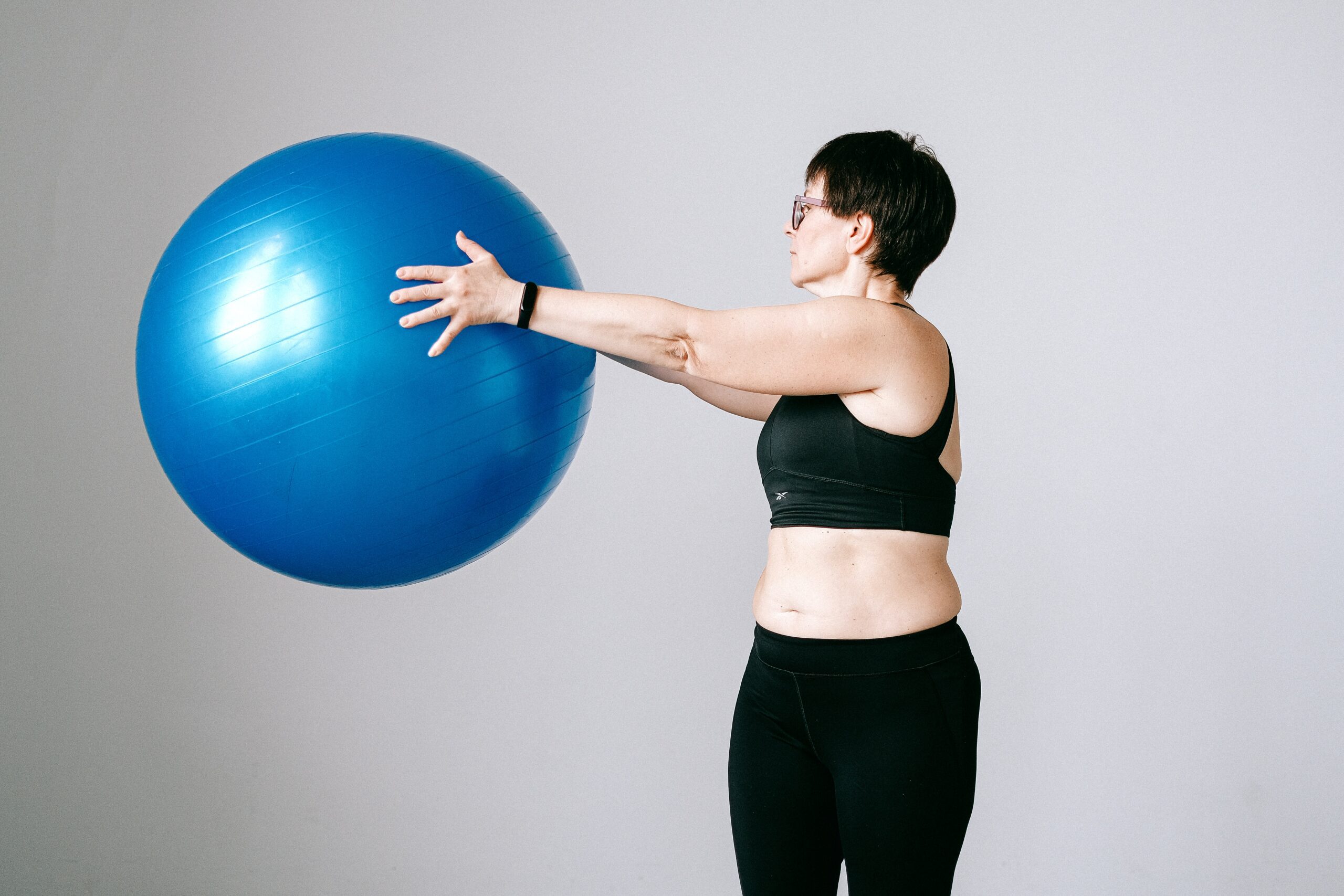 exercising with ball