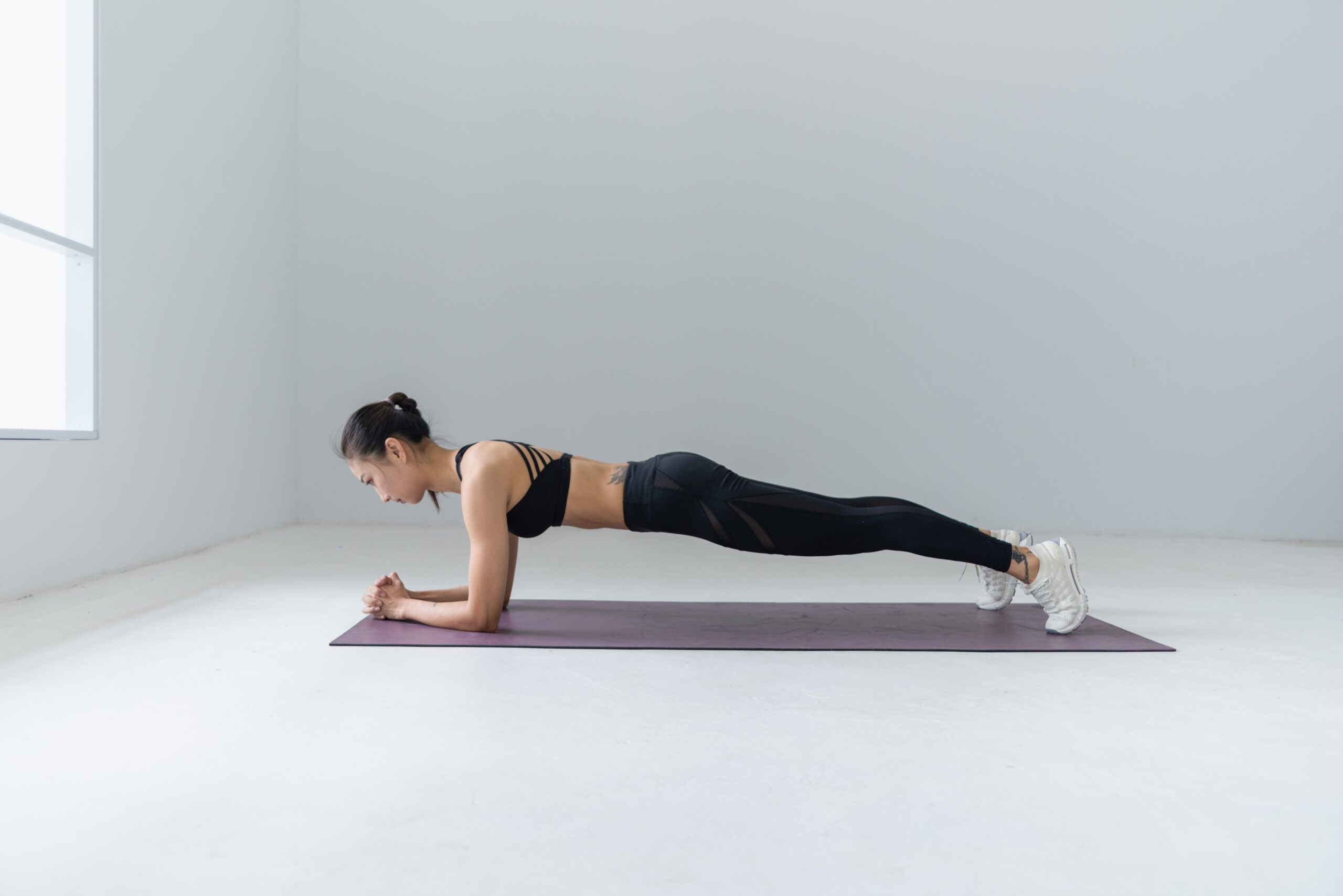 woman planking