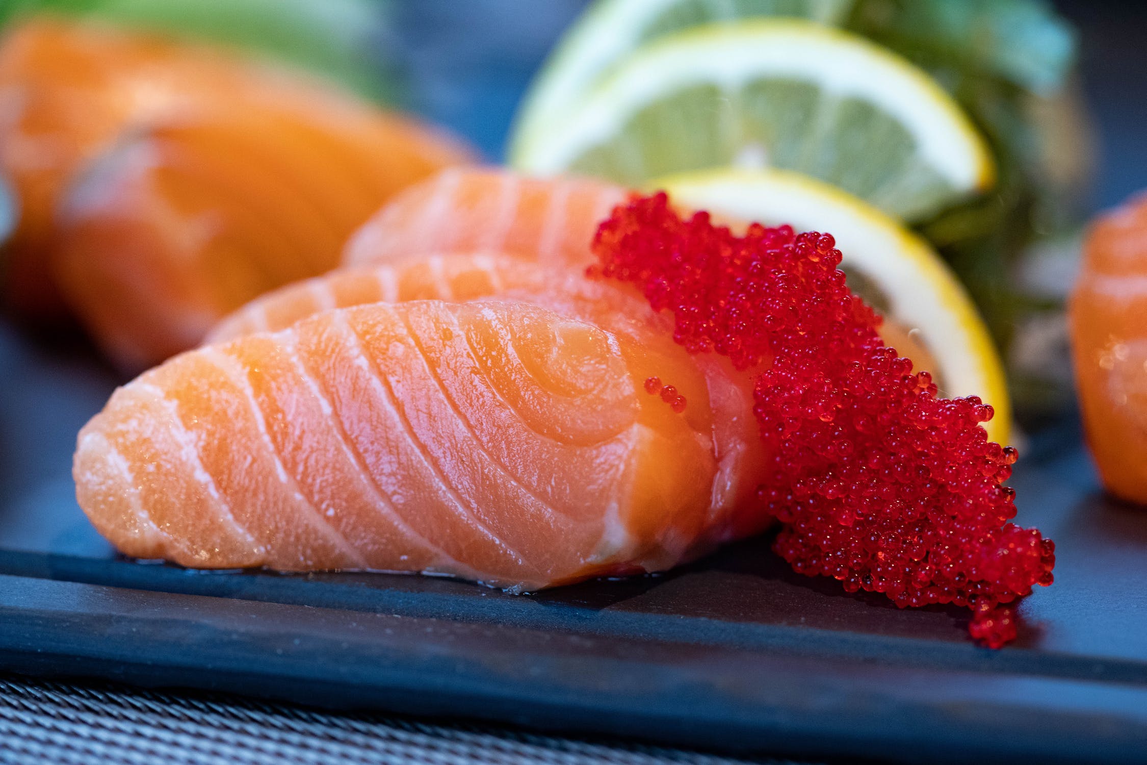 salmon on a plate