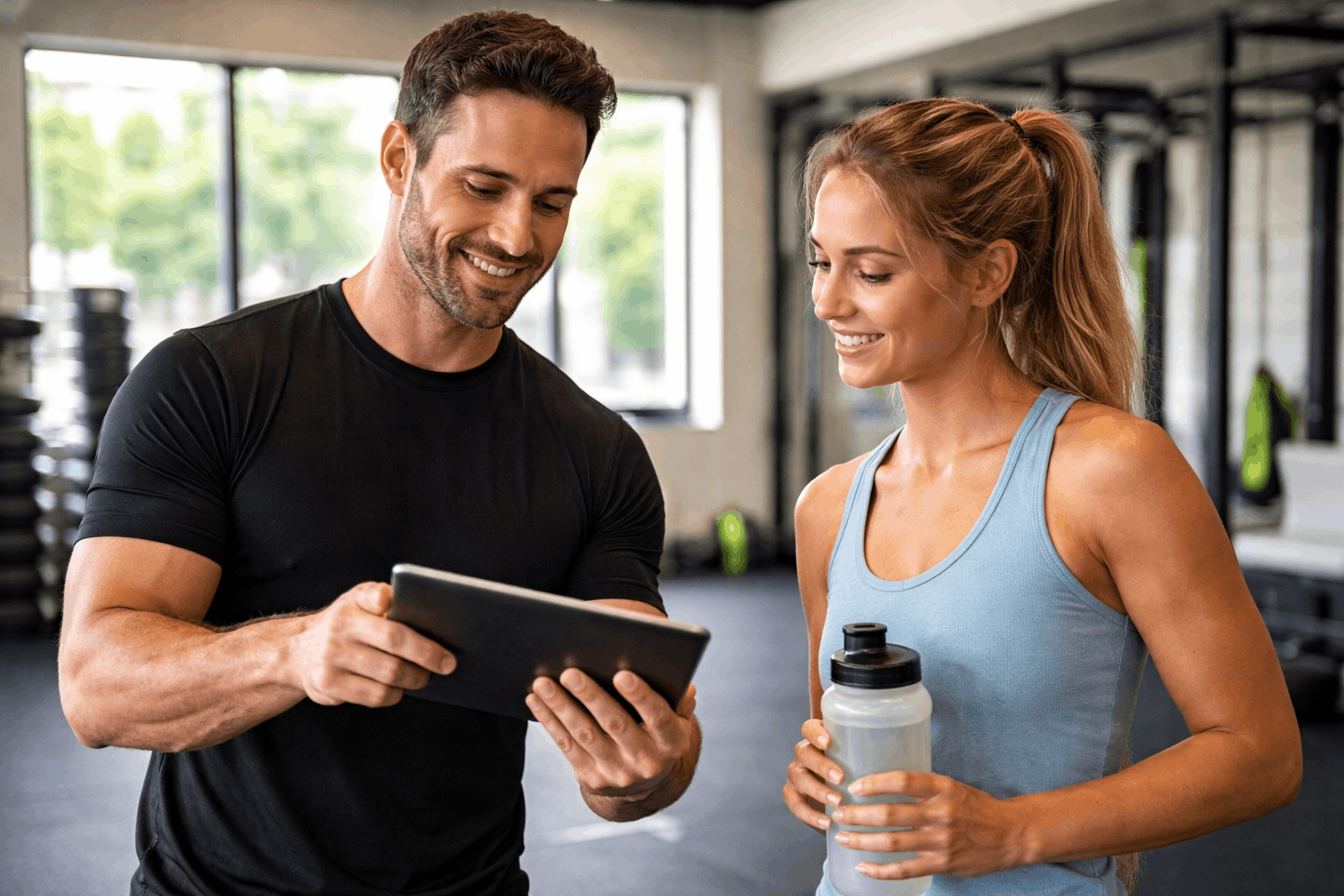 personal trainer Coquitlam cost consultation with client