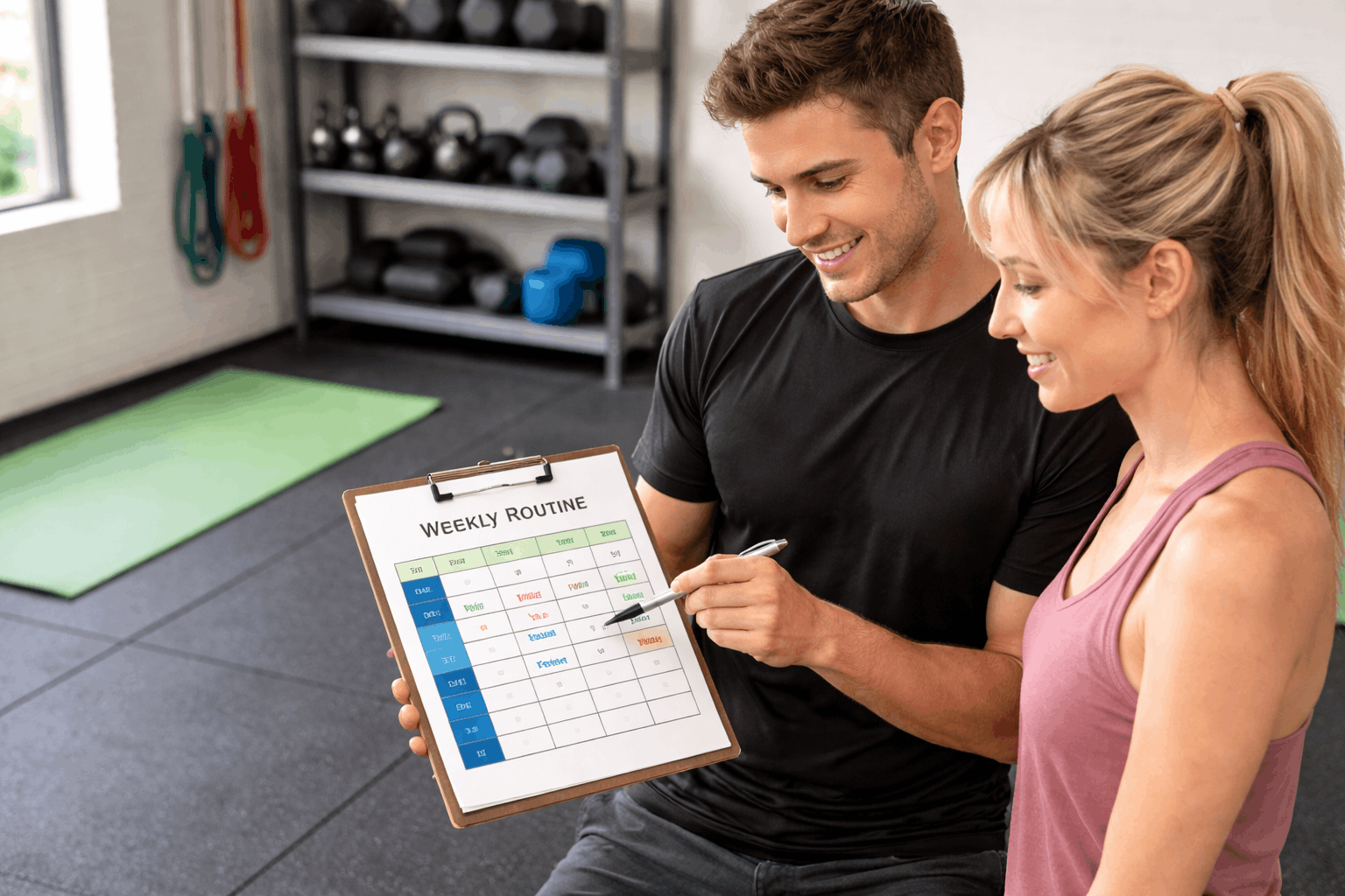 personal training Coquitlam schedule weekly plan discussion