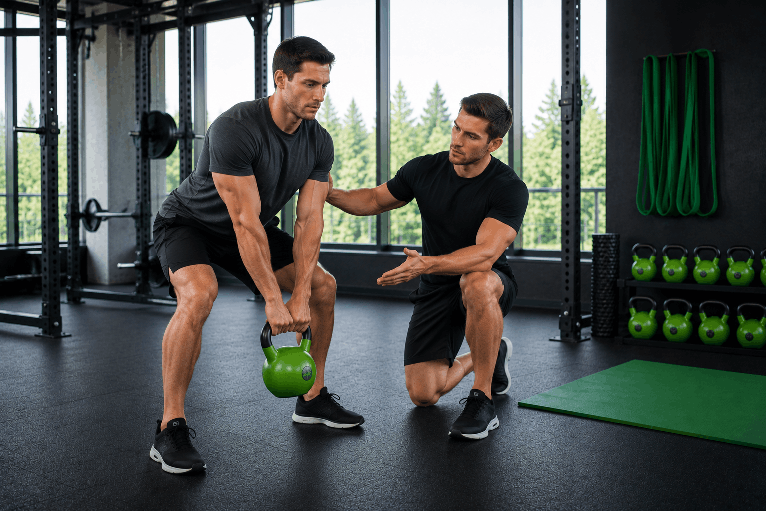 Functional movement exercises with kettlebell training for everyday strength.