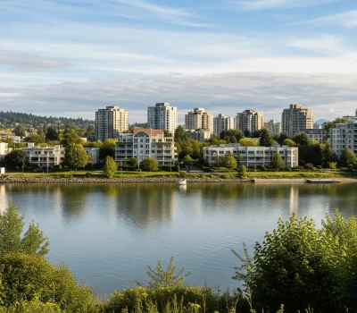 2026_01_kalevfitness.com_richmond_vancouver_waterfront_residential_v1 Richmond Vancouver waterfront with modern apartments and river views